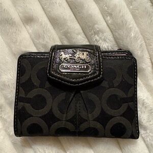 Coach Black Signature Wallet